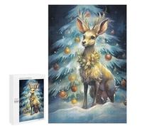 Rompecabezas para Adolescentes 1000 PCS Tiny Reindeer Christmas Rompecabezas para Adultos Juego Familiar Decoración Desafiante De Completar 1000 PCS