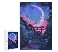 Rompecabezas para Adolescentes 1000 PCS Torii Japan Painting Rompecabezas para Adultos Juego Familiar Decoración Desafiante De Completar 1000 PCS