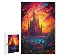 Rompecabezas para Adolescentes 1000 PCS Tower of The Elven Mage Rompecabezas para Adultos Juegos Relajantes Desafío Difícil Desafío Educativo 1000 PCS