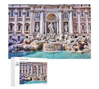 Rompecabezas para Adolescentes 1000 PCS Trevi Fountain, Rome Rompecabezas para Adultos Juegos Relajantes Corte De Precisión Juego Desafiante Regalos 1000 PCS