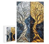 Rompecabezas para Adolescentes 1000 PCS Twilight Symphony Duality of Light and Shadow Rompecabezas para Adultos Juego Práctico Decoración De Pared Cumpleaños Y Navidad 1000 PCS