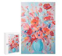 Rompecabezas para Adolescentes 1000 PCS Vibrant Floral Arrangement Rompecabezas para Adultos Juego Práctico Que Mejora La Memoria Actividades Divertidas En Casa 1000 PCS