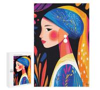 Rompecabezas para Adolescentes 1000 PCS Vivid Fauvist Vision of Girl with A Pearl Earring Rompecabezas para Adolescentes Juegos Relajantes Regalos para Mujeres Actividades Divertidas En Casa 1000 PCS