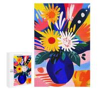 Rompecabezas para Adolescentes 1000 PCS Vivid Fauvist Vision of Sunflowers Rompecabezas para Adultos Juego Práctico Decoración De Pared Cumpleaños Y Navidad 1000 PCS