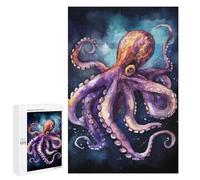 Rompecabezas para Adolescentes 1000 PCS Watercolor Octopus Rompecabezas para Adultos Juguetes Antiestrés para La Diversión Familiar Interacción Entre Padres E Hijos 1000 PCS