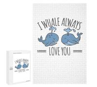 Rompecabezas para Adolescentes 1000 PCS Whale Always Love You Rompecabezas para Adultos Juego Práctico Carrera De Velocidad Manual Desafío Educativo 1000 PCS