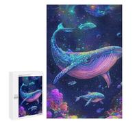 Rompecabezas para Adolescentes 1000 PCS Whale Coral Reef Rompecabezas para Adultos Juegos Relajantes Decoración Actividades Divertidas En Casa 1000 PCS