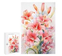 Rompecabezas para Adolescentes 1000 PCS Wild Lilies Flower Lily Rompecabezas para Adultos Juegos Relajantes Decoración Perfecta Regalos De Cumpleaños Y Únicos 1000 PCS