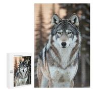Rompecabezas para Adolescentes 1000 PCS Wolf Portrait in Winter Rompecabezas para Adultos Juegos Relajantes Carrera De Velocidad Manual Desafiante De Completar 1000 PCS