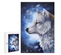 Rompecabezas para Adolescentes 1000 PCS Wolf Spirit in Winter Sky Rompecabezas para Adultos Juegos Relajantes Decoración Perfecta Regalos De Cumpleaños Y Únicos 1000 PCS