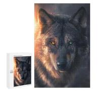 Rompecabezas para Adolescentes 1000 PCS Wolf's Gaze Wild Eyes Rompecabezas para Adultos Juegos Relajantes Pero Divertidos Y Humorísticos 1000 PCS