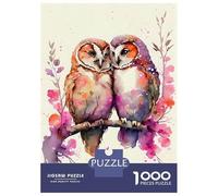 Rompecabezas para Adolescentes 1000 Piezas A Owl Couples Romance Rompecabezas para Adultos Juegos Relajantes Mejora La Memoria Difícil Y Desafiante 52x38cm/1000pcs