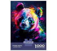 Rompecabezas para Adolescentes 1000 Piezas Abstract Panda Rompecabezas para Adultos Juegos Familiares Análisis Y Lógica para Cumpleaños, Navidad 70x50cm/1000pcs