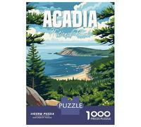 Rompecabezas para Adolescentes 1000 Piezas Acadia National Park Rompecabezas para Adultos Juego De Ingenio Difícil Difícil Regalos para Reducir El Estrés 52x38cm/1000pcs