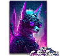 Rompecabezas para Adolescentes, 1000 Piezas, Adorable Llama Humana, Juego Educativo, Juguete de desafío, decoración de Pared, cumpleaños y Navidad, 26x38cm