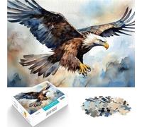 Rompecabezas para Adolescentes 1000 Piezas águila Alivia el estrés Vacaciones en casa Matar el Tiempo Regalos de Amigo Secreto 38x26cm