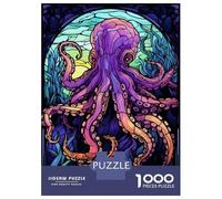 Rompecabezas para Adolescentes 1000 Piezas Amazing Octopus Abstract Rompecabezas para Adultos Juegos De Relajación Corte De Precisión Oferta como Regalo para Toda La Familia 70x50cm/1000pcs