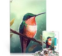 Rompecabezas para Adolescentes 1000 Piezas Animales colibrí Juguetes para aliviar el estrés Adecuado para decoración de Escritorio. 38x26cm