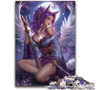 Rompecabezas para Adolescentes, 1000 Piezas, Anime Fox Girl, Juego Educativo Familiar, decoración de Pared, cumpleaños y Navidad, 50x75cm