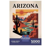 Rompecabezas para Adolescentes 1000 Piezas Arizona Grand Canyon State Rompecabezas para Adultos Juegos Relajantes Desafío Difícil Interacción Entre Padres E Hijos 38x26cm/1000pcs