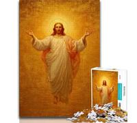 Rompecabezas para Adolescentes, 1000 Piezas, Arte de Jesús, para aliviar el estrés, para Pasar el rato, interacción Entre Padres e Hijos, 50x75cm