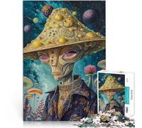 Rompecabezas para Adolescentes 1000 Piezas Arte Extraterrestre Juguete de desafío de Juego Educativo Grandes Regalos y Juguetes 52x38cm