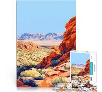Rompecabezas para Adolescentes 1000 Piezas Arte pictórico de Red Rock Canyon, Nevada Juego Educativo Familiar Buen Regalo 52x38cm