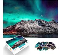 Rompecabezas para Adolescentes 1000 Piezas Aurora Boreal Naturaleza Entrena tu Cerebro y Tus Manos Regalo de Obra de Arte 38x26cm