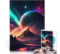 Rompecabezas para Adolescentes 1000 Piezas Aurora Cósmica del Amanecer Desafiante Difícil Cada Pieza es única: un desafiante y Divertido Juego Familiar 52x38cm
