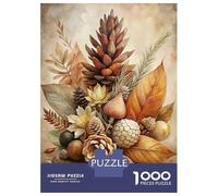 Rompecabezas Para Adolescentes 1000 Piezas Autumnal Still Life with Pine Cones Rompecabezas Para Adultos Juegos De Relajación Corte De Precisión Oferta Como Regalo Para Toda La Familia 52x38cm/1000pcs