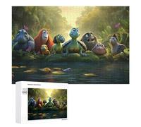 Rompecabezas para adolescentes, 1000 piezas, aventura en la selva, dinosaurios, amigos, para adultos, decoración de pared, actividades divertidas en casa, 1000 piezas