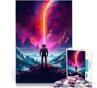 Rompecabezas para Adolescentes 1000 Piezas Aventuras de astronautas Juguete de desafío de Juego Educativo Una Obra de Arte 52x38cm