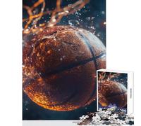 Rompecabezas para Adolescentes 1000 Piezas Baloncesto a través de la Red chispas Juguete decoración de Pared Regalo Divertido Juego de ingenio Mejora el Amor Entre Parejas tamaño 38x26cm