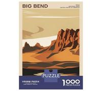 Rompecabezas para Adolescentes 1000 Piezas Big Bend National Park Rompecabezas para Adultos Juegos Relajantes Regalo De Cumpleaños para Cumpleaños, Navidad 70x50cm/1000pcs