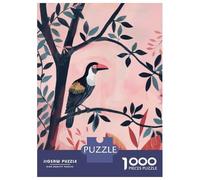 Rompecabezas para Adolescentes 1000 Piezas Bird on Branch Rompecabezas para Adultos Juguete Decoración De Pared Corte De Precisión Ayuda A Ejercitar El Cerebro 70x50cm/1000pcs