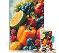 Rompecabezas para Adolescentes 1000 Piezas Bodegón de Frutas - Abundancia de Verano Juego Familiar para y Regalos de cumpleaños 50x70cm