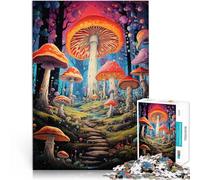 Rompecabezas para Adolescentes 1000 Piezas Bosque alucinante Lleno de Setas para divertirse en Familia Regalo de Obra de Arte 52x38cm