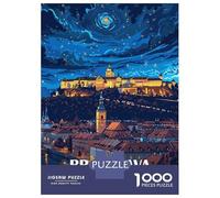 Rompecabezas para Adolescentes 1000 Piezas Bratislava, Slovakia Nightscape Rompecabezas para Adultos Juegos Relajantes Análisis Y Lógica para Cumpleaños, Navidad 52x38cm/1000pcs