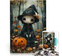 Rompecabezas para Adolescentes 1000 Piezas Bruja Fantasma de Bohoo Juguete Educativo Intelectual descompresor Apto para Parejas 38x26cm