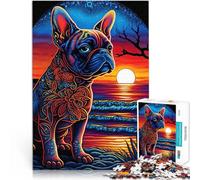 Rompecabezas para Adolescentes 1000 Piezas Bulldog francés Estilo 2 Juegos educativos Decoración del hogar Buen Regalo 38x26cm