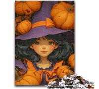 Rompecabezas para Adolescentes, 1000 Piezas, Calabaza de Halloween, niña, Entrena tu Cerebro y Tus Manos, interacción Entre Padres e Hijos para Mayores de 14 años, 50x75cm