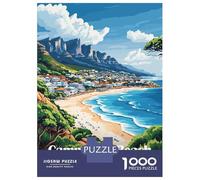 Rompecabezas para Adolescentes 1000 Piezas Camps Bay Beach, South Africa Rompecabezas para Adultos Juegos Relajantes Desafío Difícil Interacción Entre Padres E Hijos 52x38cm/1000pcs