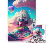 Rompecabezas para Adolescentes 1000 Piezas Candyland para habitación Infantil Acertijo para Interacción Entre Padres e Hijos 38x26cm