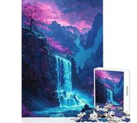 Rompecabezas para Adolescentes 1000 Piezas Cascada de montaña mágica Juguetes de decoración del hogar Regalo de cumpleaños Juegos relajantes colección de Artistas Bellas Artes tamaño 38x52cm