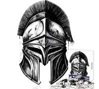 Rompecabezas para Adolescentes 1000 Piezas Casco Antiguo Juguete Educativo Minimalista Gran Regalo y Juego Familiar Adecuado para decoración de Escritorio tamaño 38x52cm