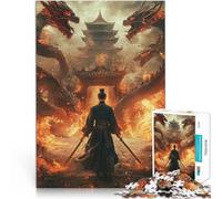 Rompecabezas para Adolescentes 1000 Piezas Cazador de Dragones Juguete Educativo para aliviar el estrés Regalos de cumpleaños 38x26cm