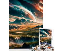Rompecabezas para Adolescentes 1000 Piezas Celestial Vista Juguete para decoración de Pared Regalo de Amigo Secreto Juego Imposible Potencia el Amor Entre Parejas tamaño 38x26cm