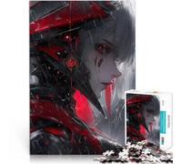 Rompecabezas para Adolescentes 1000 Piezas Chica de Anime de la Muerte Blanca Desafiante Difícil Decoración 38x26cm