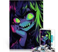 Rompecabezas para Adolescentes 1000 Piezas Chica Monstruo de Anime Desafío difícil para aliviar el estrés Apto para Parejas 52x38cm