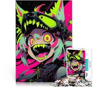 Rompecabezas para Adolescentes 1000 Piezas Chica Monstruo de Anime Juego de Preguntas Cada Pieza es única: un desafiante y Divertido Juego Familiar 70x100cm